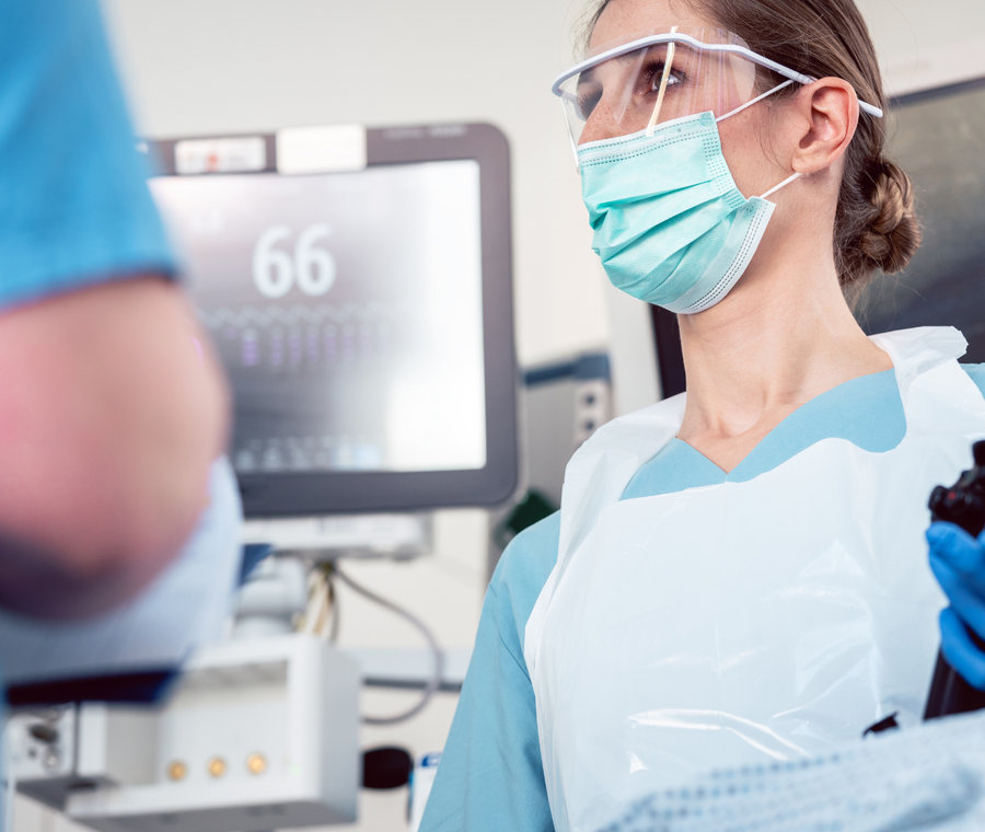 Life Coast Health nurse wearing a mask